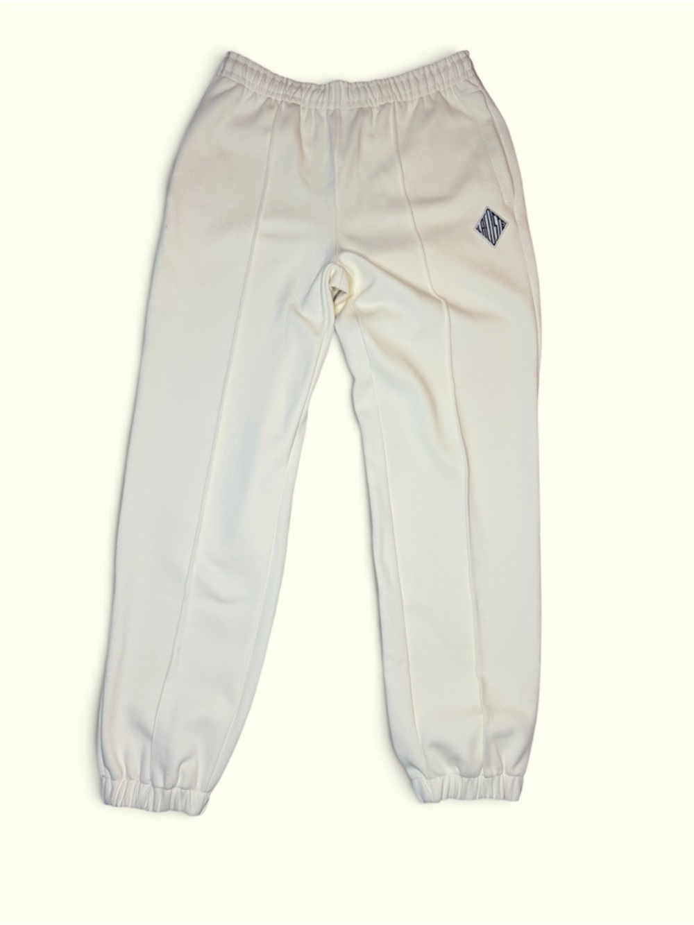 New! Lacoste Regular Fit Sweatpants In Lemon Beige (Small)
